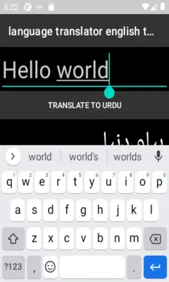 language translator english to urdu android App screenshot 2